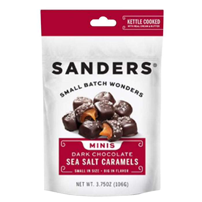 Sanders Sea Salt Caramel Dark Chocolate Bite Sized Candy - 12 Count