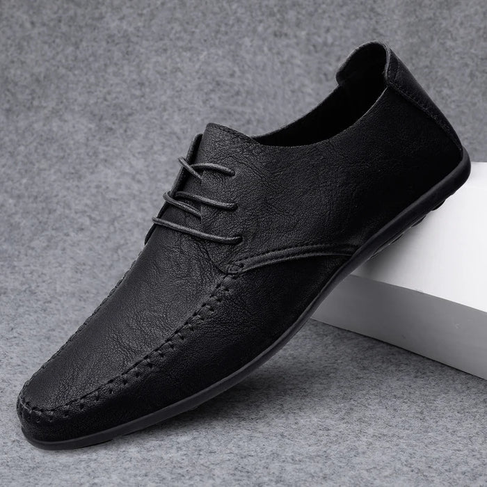 Sandro Pellegrini Men’s Casual Leather Lace-Up Shoes
