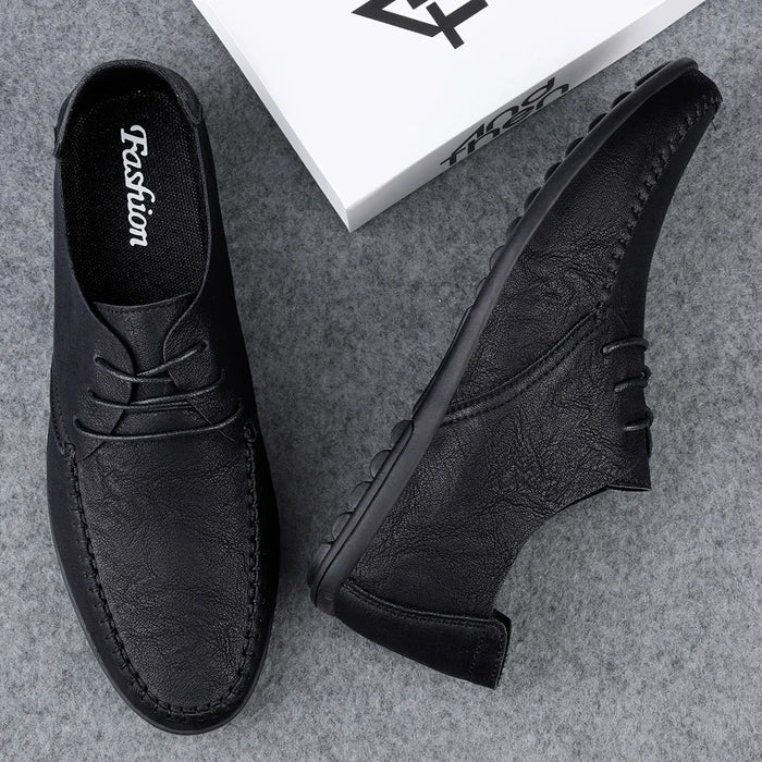 Sandro Pellegrini Men’s Casual Leather Lace-Up Shoes