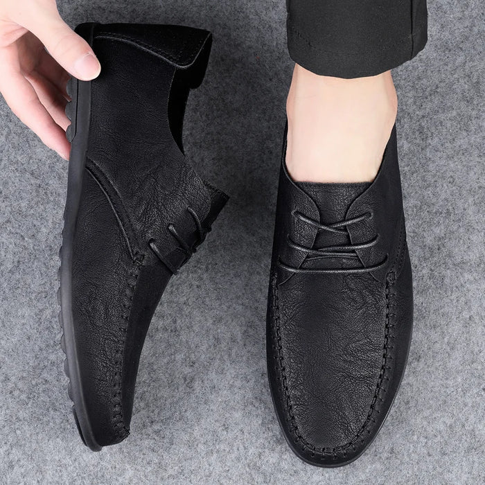 Sandro Pellegrini Men’s Casual Leather Lace-Up Shoes