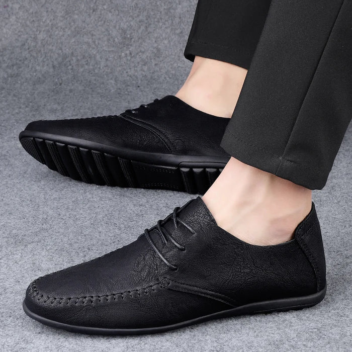 Sandro Pellegrini Men’s Casual Leather Lace-Up Shoes