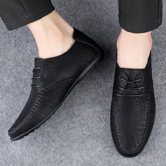 Sandro Pellegrini Men’s Casual Leather Lace-Up Shoes