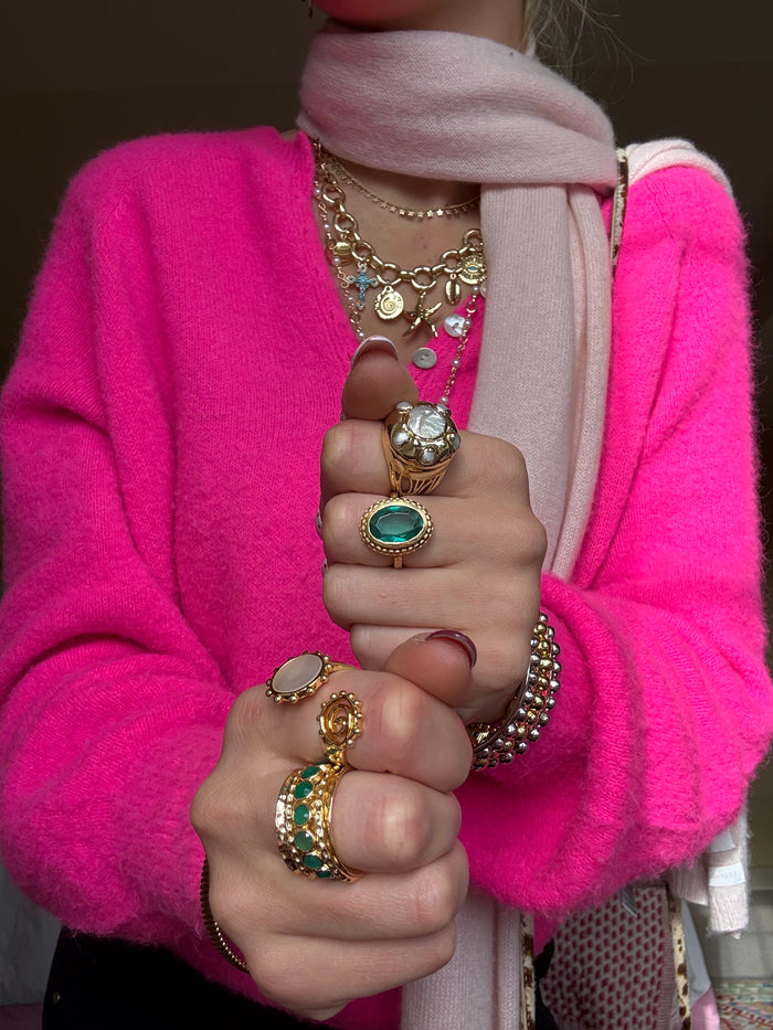 Saphia Ring in Green