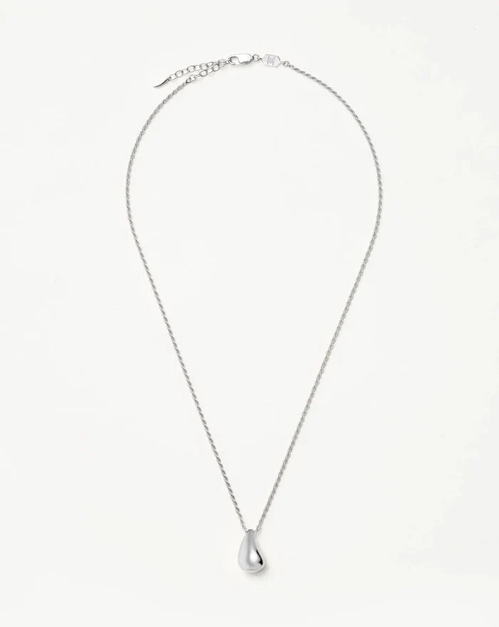 Savi Sculptural Droplet Pendant Necklace | Sterling Silver Necklaces Missoma