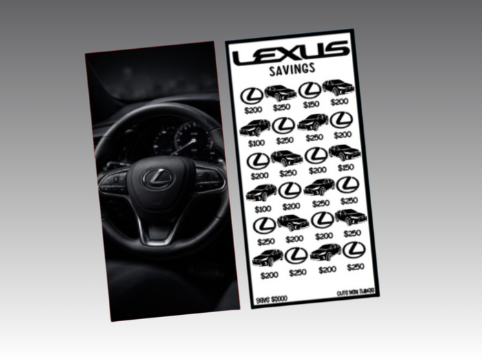Savings Insert & Envelope Bundle | Lexus