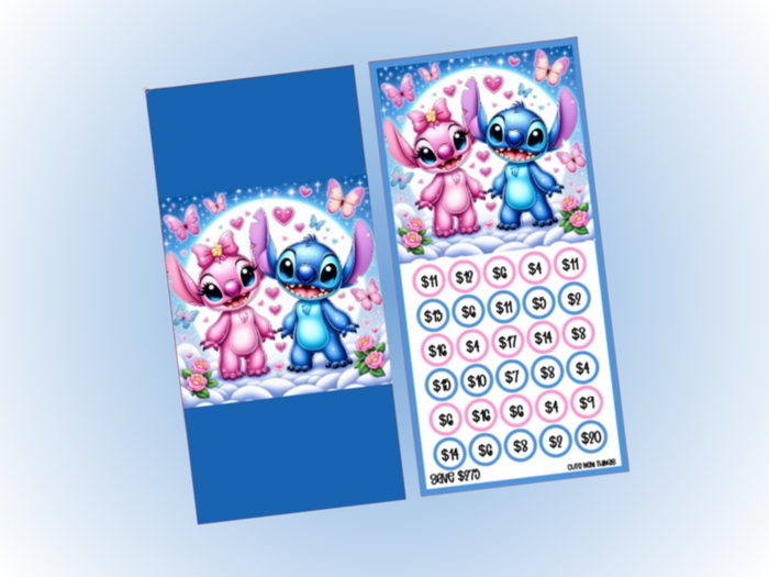 Savings Insert & Envelope Bundle | Pink & Blue Alien