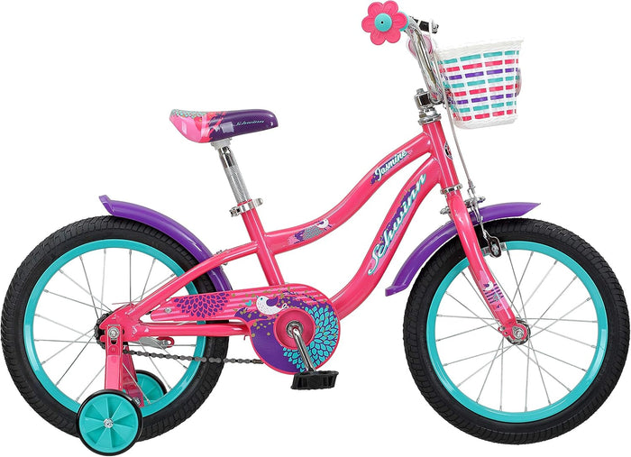 Schwinn Jasmine Girls Bike With Training Wheels 16in Pink