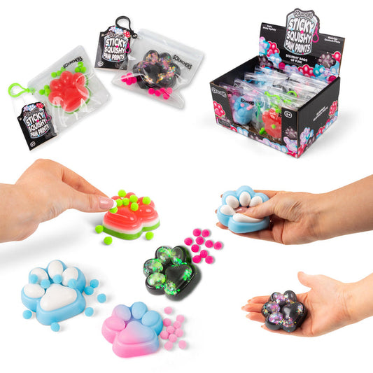 Scrunchems Sticky Squishy Paw Prints TABA Squishy Sensory Toy
