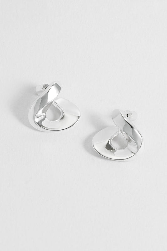 Sculptural Twist Hoop Earrings