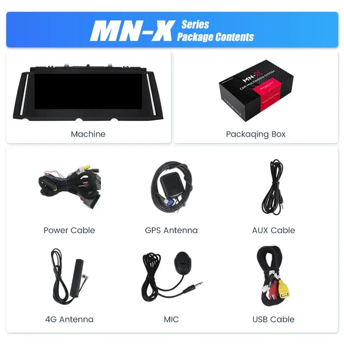 Scumaxcon Car Stereo Video Player, Carplay GPS Navigation, NBTHead Unit for BMW 7 Series, F01, F02, 128-2009, CIC