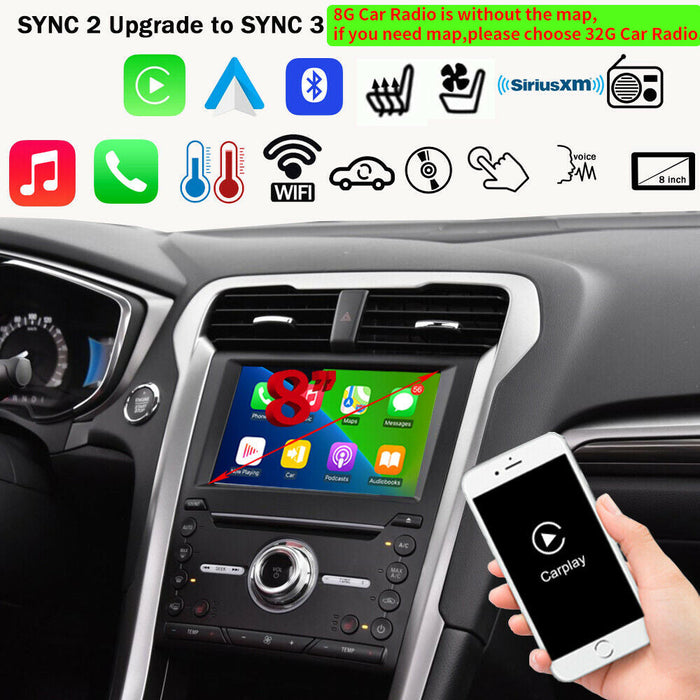 Scumaxcon SYNC 2 to SYNC 3 Upgrade Kit 3.4 APIM Module USB Carplay Android Auto For Ford