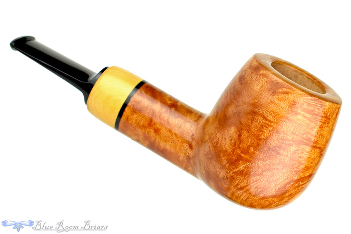 Blue Room Briars is proud to present this Sergey Cherepanov Pipe Billiard Egg with Boxwood