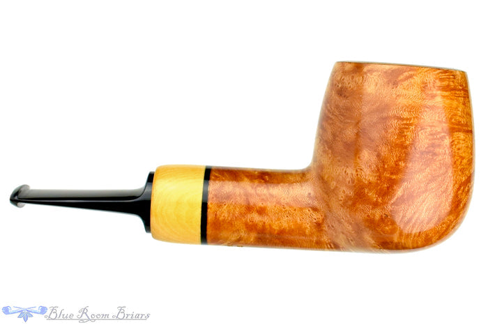 Blue Room Briars is proud to present this Sergey Cherepanov Pipe Billiard Egg with Boxwood