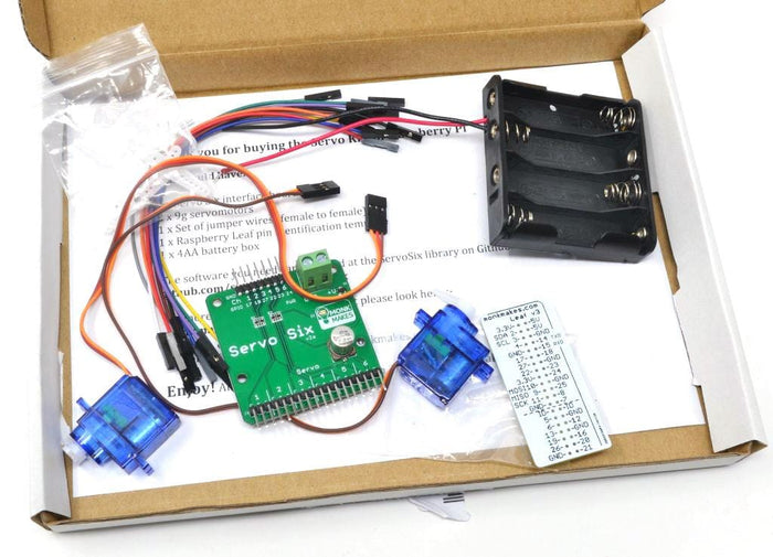 Servo Kit for Raspberry Pi by Monk Makes - The Pi Hut