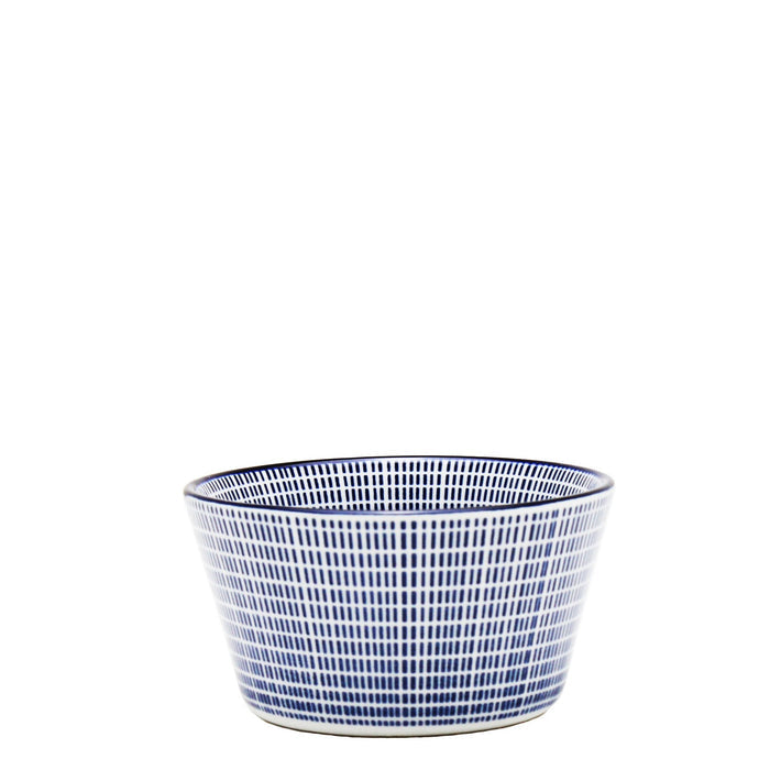 Shanghai Footed Bowl 9,3cm - White & Blue