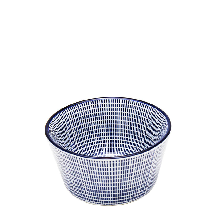 Shanghai Footed Bowl 9,3cm - White & Blue