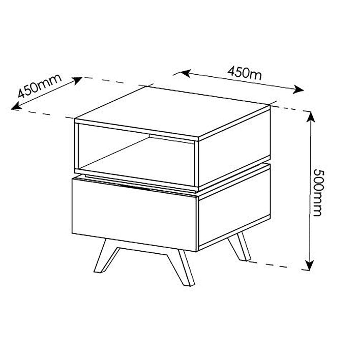 SILVERTON End Table Oak Grey by Criterion - Home Living Store - End Table