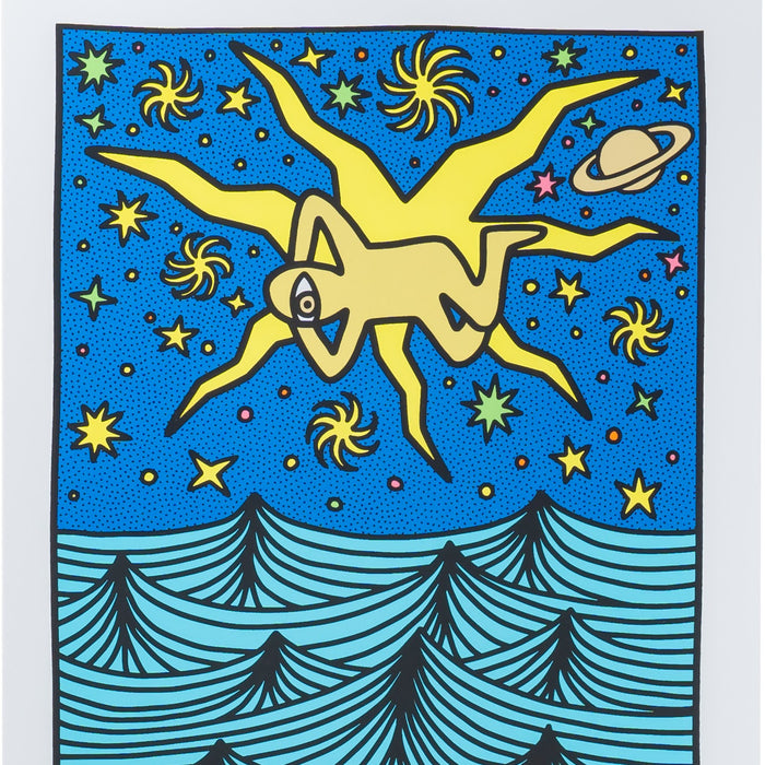 SimWorks Earth Gazer Screen Print by Nicholas Haig-Arack