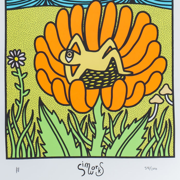SimWorks Earth Gazer Screen Print by Nicholas Haig-Arack