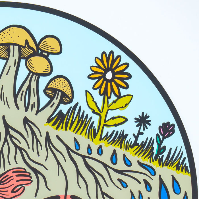 SimWorks Human Mushroom Screen Print by Nicholas Haig-Arack