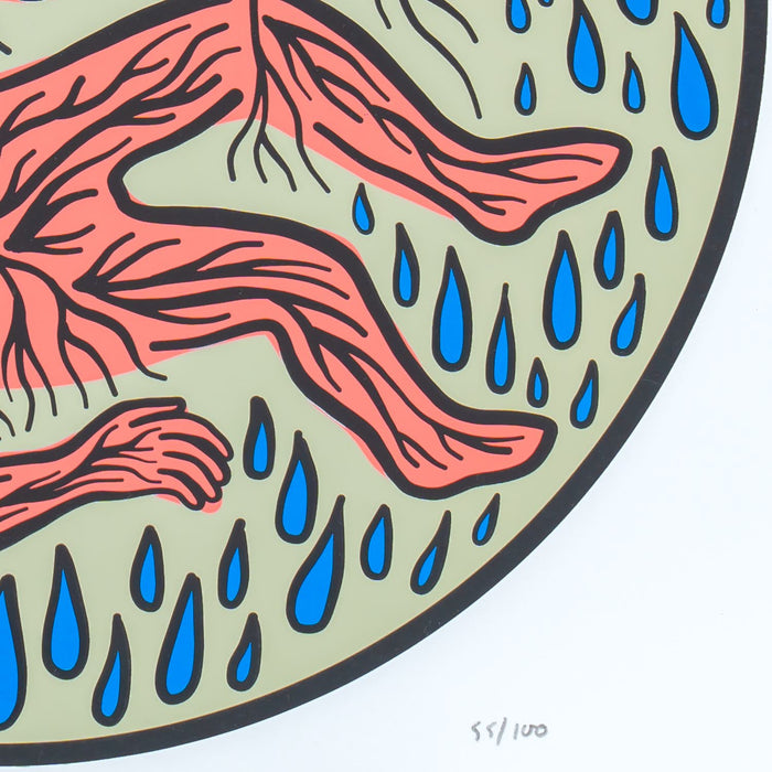 SimWorks Human Mushroom Screen Print by Nicholas Haig-Arack