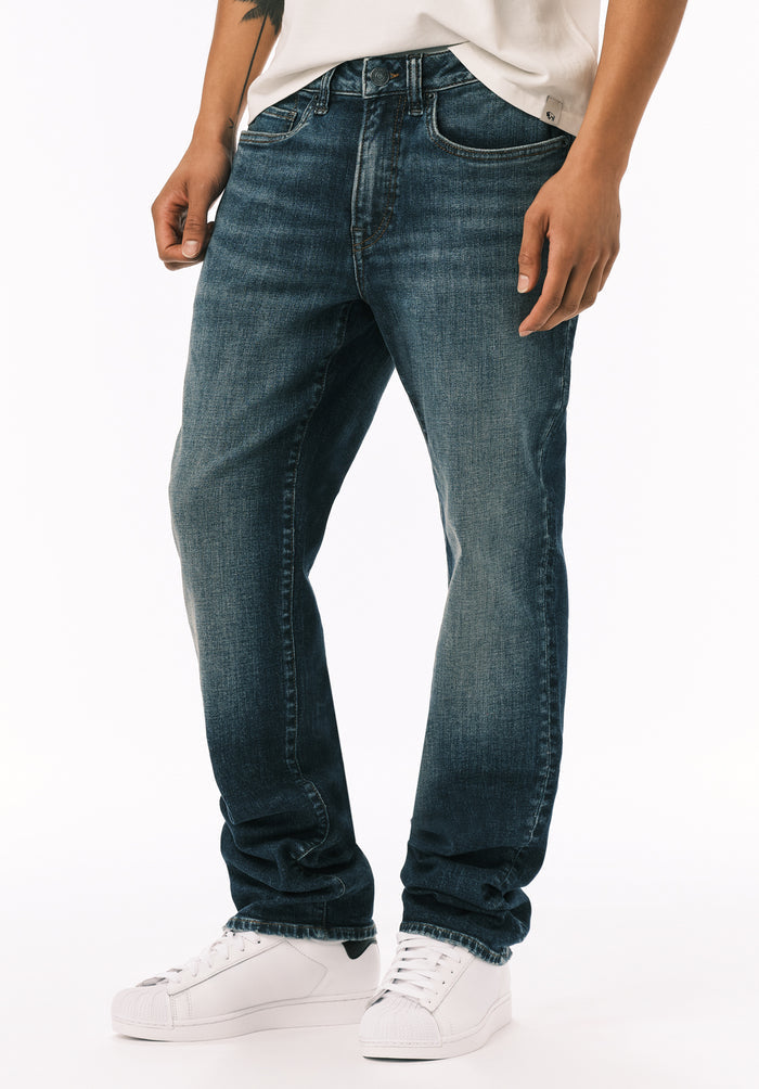 Buffalo Men Jeans Navy Denim Denim Pants Stretch
