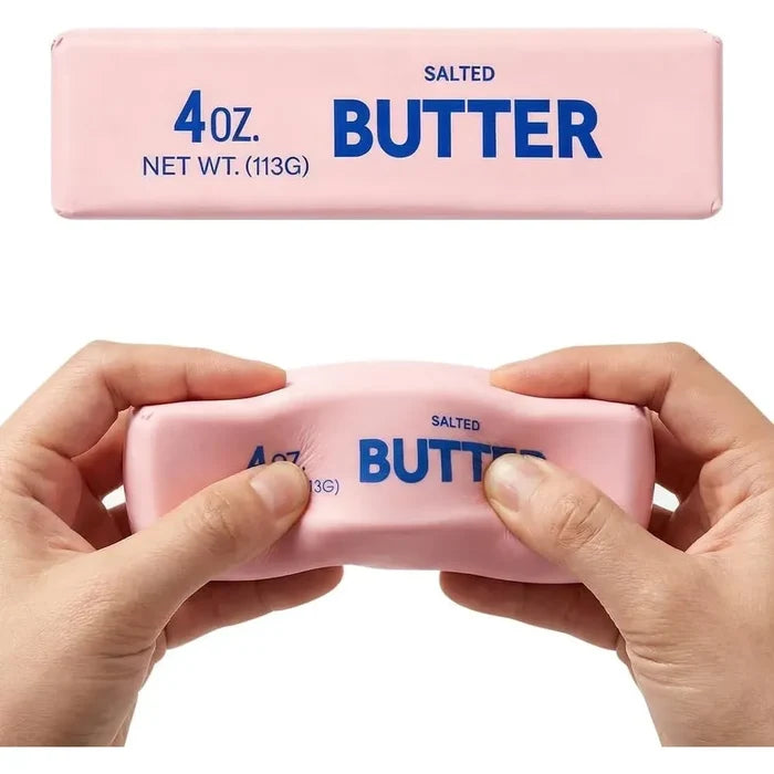 Slow Rise Squishy Butter PINK 5 Inch Sensory Toy