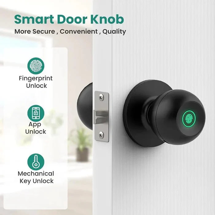 Smart Door Knobs Fingerprint Door Lock GHomeSmart® K10 - GHome Smart Official