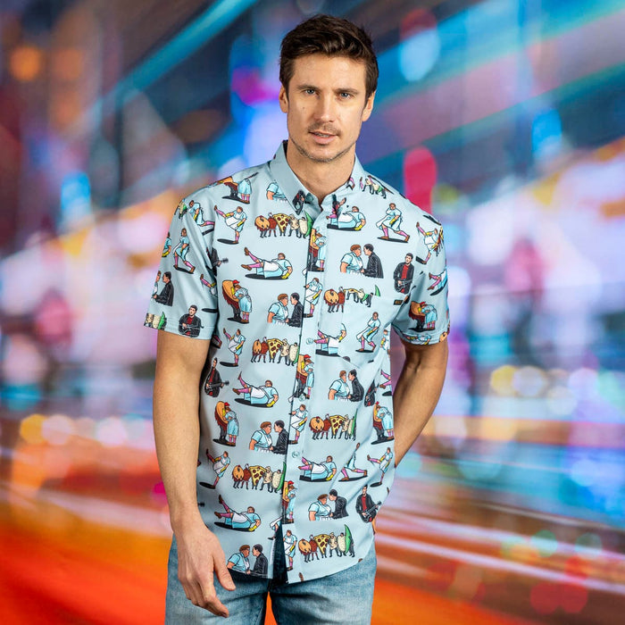 RSVLTS Saturday Night Live Short Sleeve Shirt SNL50 "Lunch Lady Land" – KUNUFLEX Short Sleeve Shirt SNL50 "Lunch Lady Land" – KUNUFLEX Short Sleeve Shirt