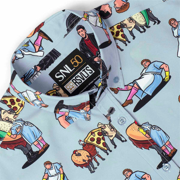 RSVLTS Saturday Night Live Short Sleeve Shirt SNL50 "Lunch Lady Land" – KUNUFLEX Short Sleeve Shirt SNL50 "Lunch Lady Land" – KUNUFLEX Short Sleeve Shirt