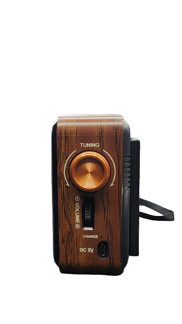 Solar Powered Retro Radio With Bluetooth Speaker
