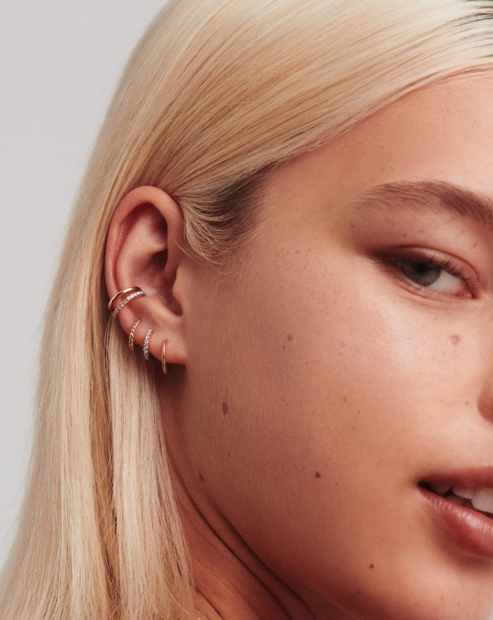 Fine Rope Huggies Earrings Missoma