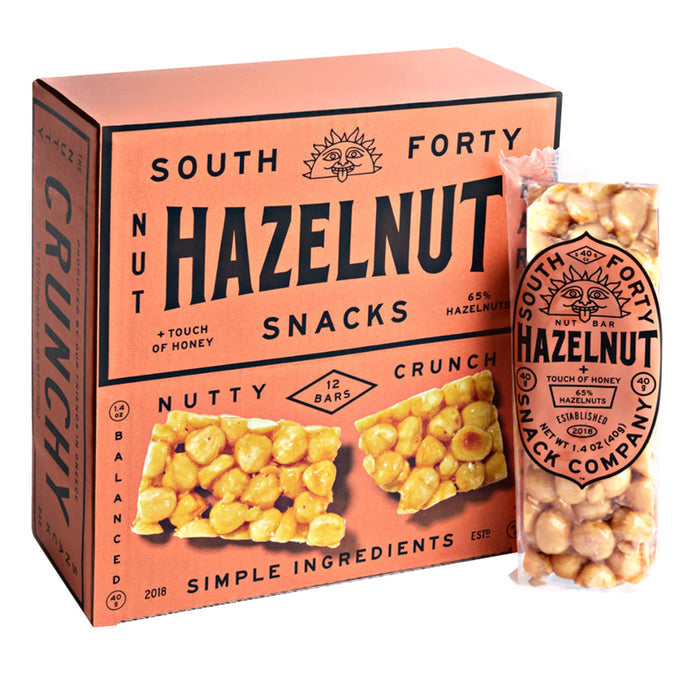 South Forty Snacks Hazelnut Nut Candy Bars - 12 Count