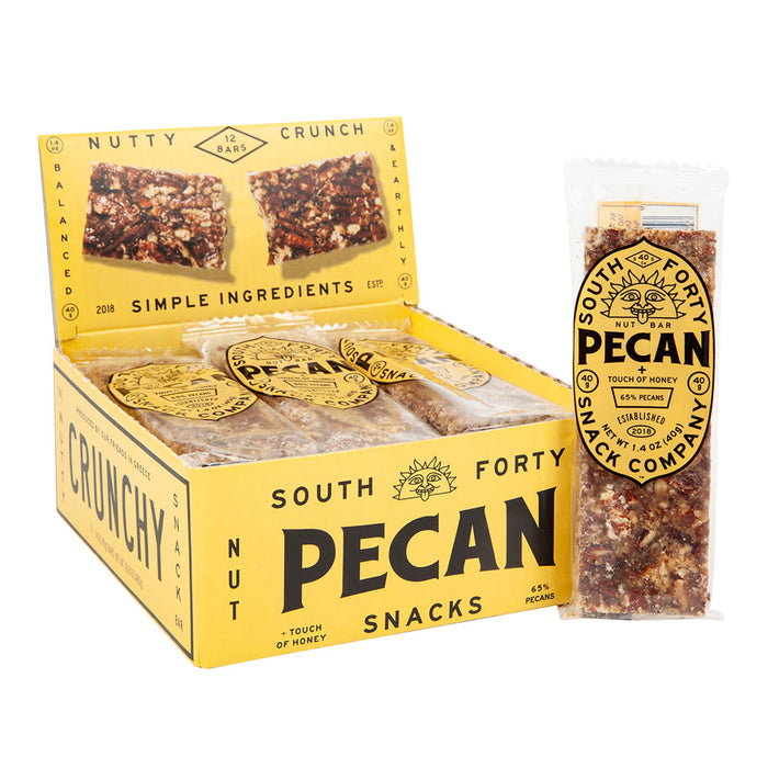 South Forty Snacks Pecan Candy Bar - 12 Count