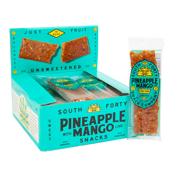 South Forty Snacks Pineapple Mango Candy Bar - 18 Count