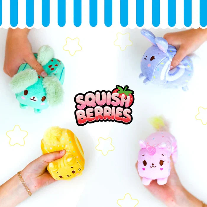 Squish Berries 4 Inch Scented Squishy Sensory Plush Toy - Green Dog