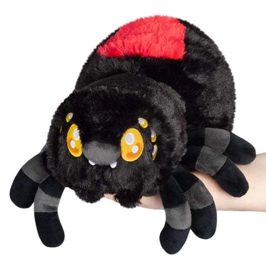 Squishable 11 Inch Mini Black Widow Spider Plush Toy - Owl & Goose Gifts