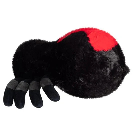 Squishable 11 Inch Mini Black Widow Spider Plush Toy - Owl & Goose Gifts