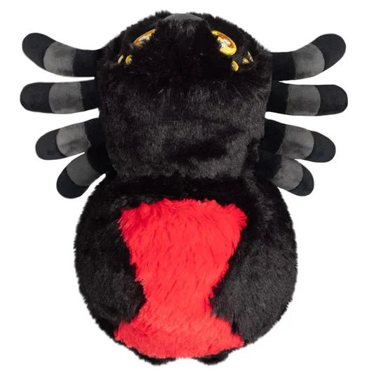 Squishable 11 Inch Mini Black Widow Spider Plush Toy - Owl & Goose Gifts