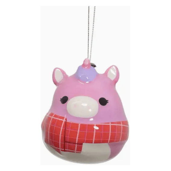 Squishmallow 3" Decoupage Ornament - LOLA THE UNICORN - Owl & Goose Gifts