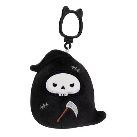Squishmallow 3.5 Inch Otto the Reaper Halloween Plush Clip