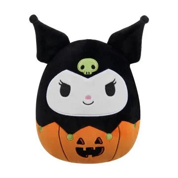 Squishmallow 8 Inch Kuromi Pumpkin Halloween Sanrio Plush Toy - Owl & Goose Gifts