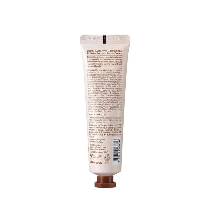Squishmallow X TONYMOLY Cam's Creamy Coconut Milk Hand Cream - Owl & Goose Gifts