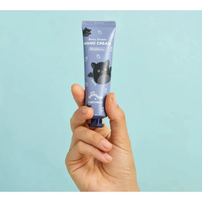 Squishmallow X TONYMOLY Emily's Berry Dream Blackberry Hand Cream - Owl & Goose Gifts