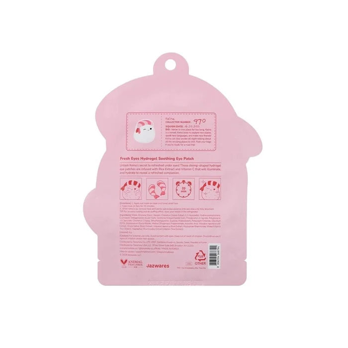 Squishmallow X TONYMOLY Keina's Fresh Eyes Soothing Eye Mask - Owl & Goose Gifts