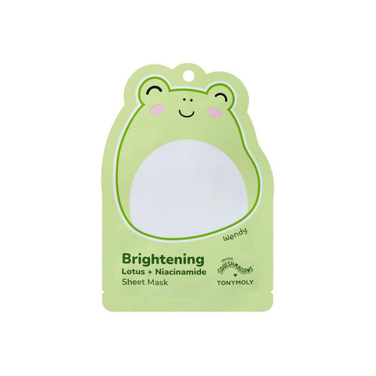 Squishmallow X TONYMOLY Wendy's Brightening Lotus + Niacinamide Sheet Mask - Owl & Goose Gifts