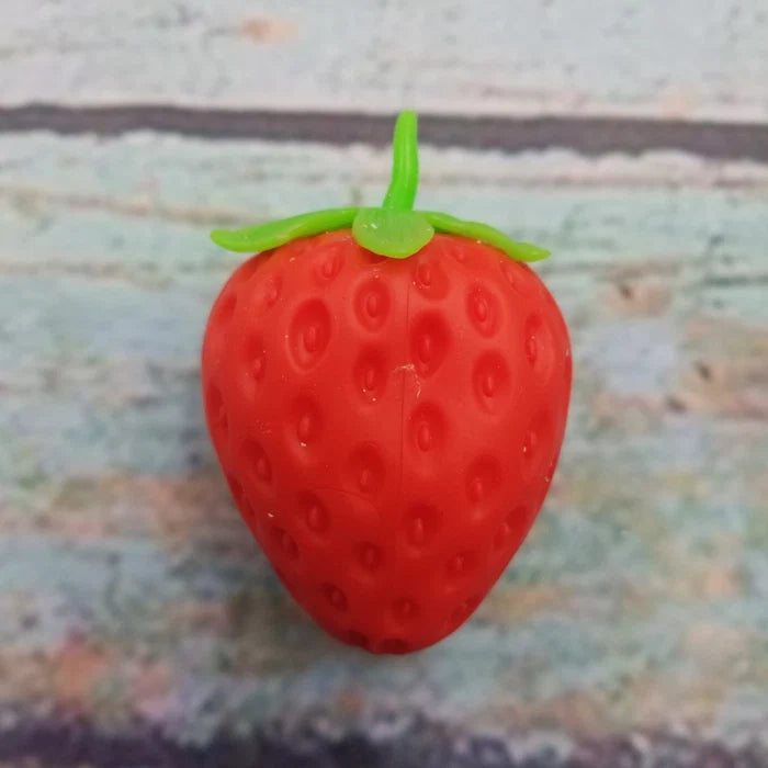 Squishy Strawberry 3.5 Inch Dough Filled Sensory Fidget Toy