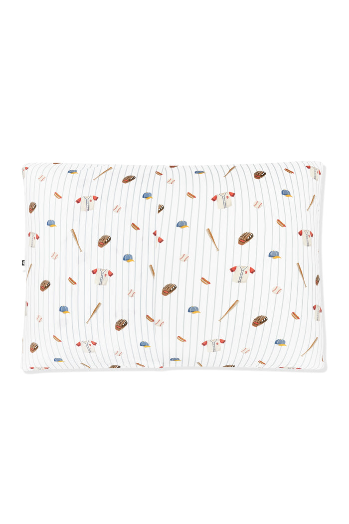 The back of the Standard Pillowcase in Home Run showing the envelope closure