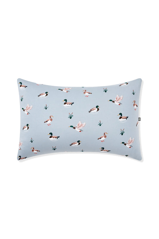 Front of the Standard Pillowcase in Mallard Duck