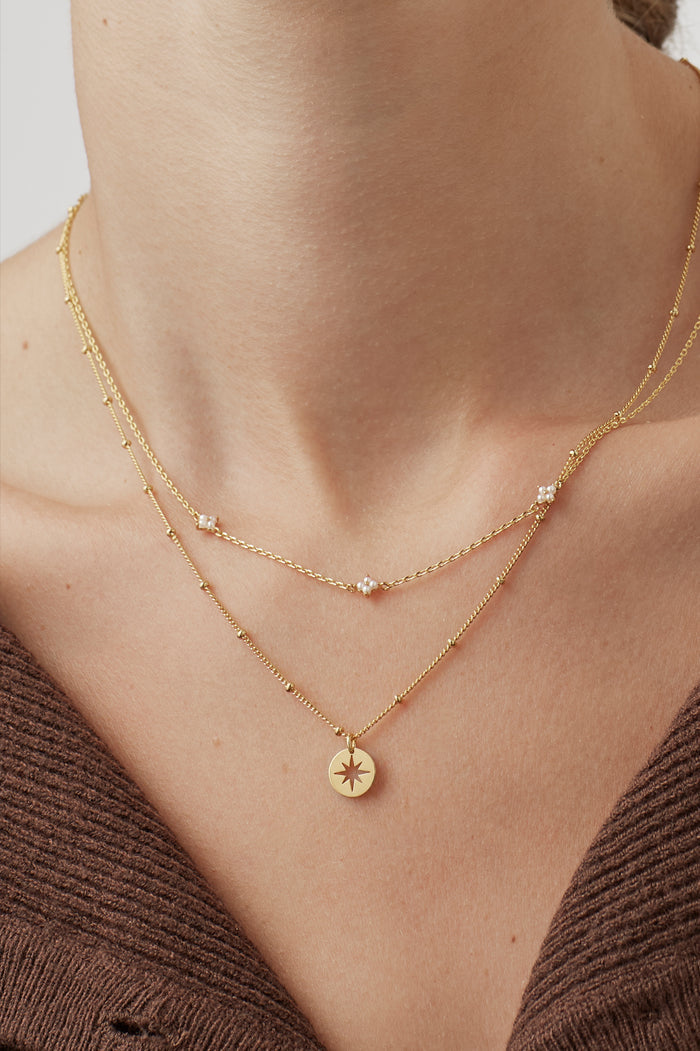 Starburst Disc Necklace